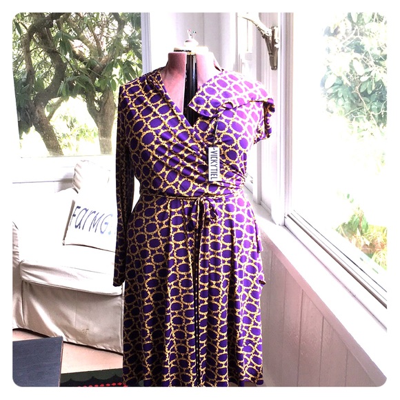 vicky tiel wrap dress